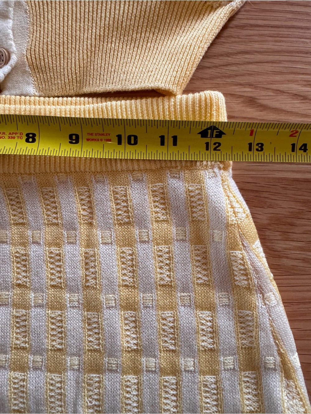 Lacemade Yellow flowered Knit Skirt with Blue Ruffle Hem & Matching Sweater Set - Picture 8 of 10
